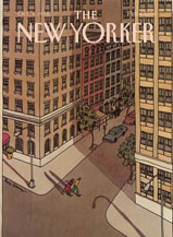 Original New Yorker cover - NYC Sunset, October 6, 1986, Roxie Munro (No. 69861006)